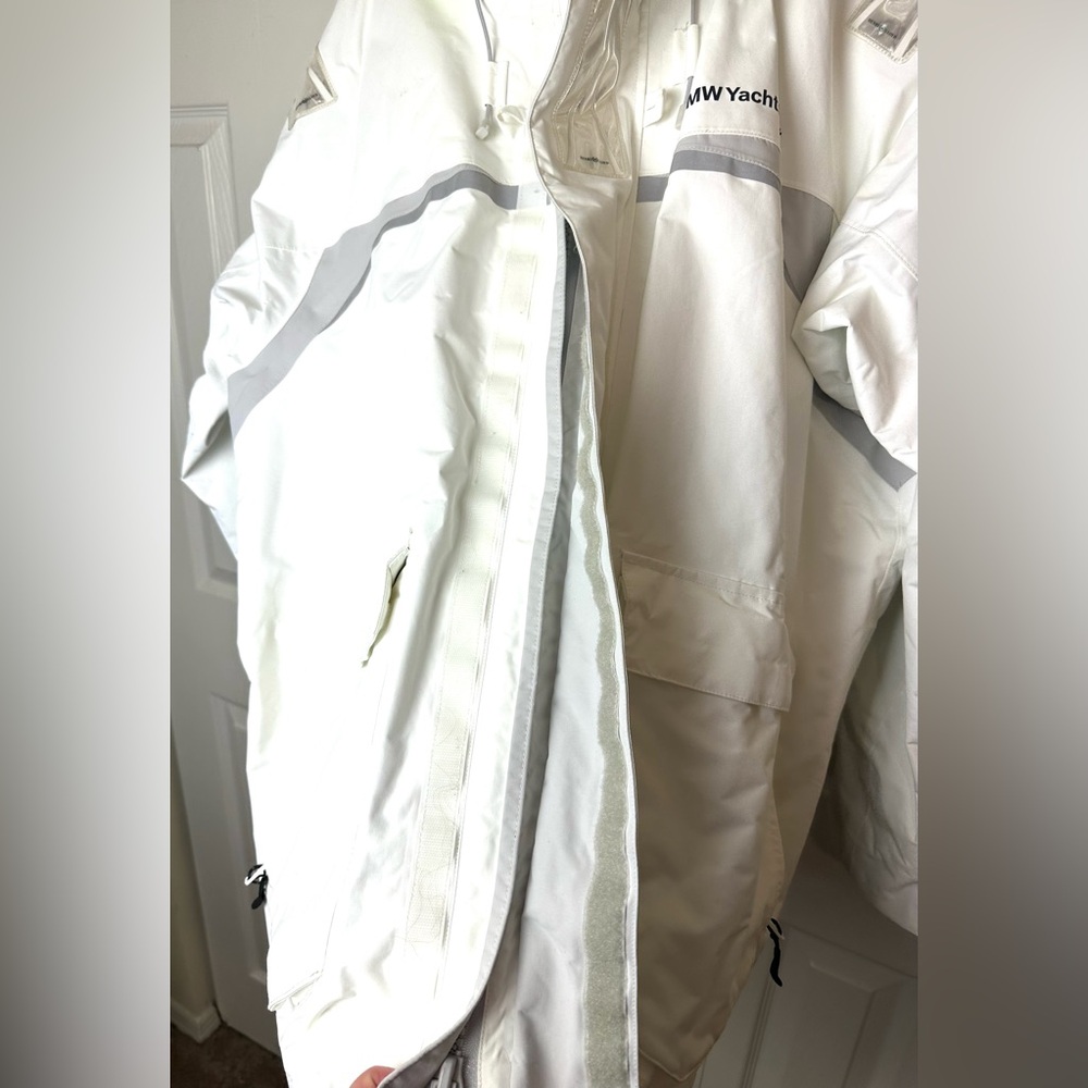 HENRI LLOYD For BMW YachtSport Ventura Tp2 Sailing Jacket Coat White Blue Hooded - Picture 10 of 16